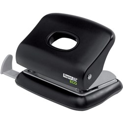 Rapid Eco Recycled 2 Hole Punch 20 Sheet Black