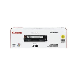 Canon CART418Y Yellow Laser Toner Cartridge