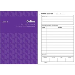 Collins A5/50TL Delivery Book NCR Triplicate Set of 50