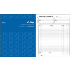 Collins 108DL Tax Invoice Book FSC NCR Duplicate Set of 100