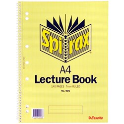 Spirax 906 Lecture Book Pad A4 140 Pages