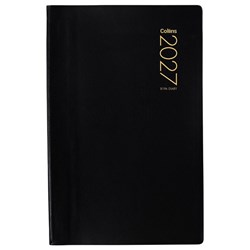 Collins 81A 1/2 Hour Appointment Diary PVC Cover 125x195mm 1 Day Per Page 2027 Black