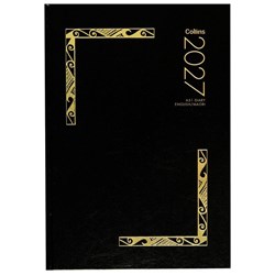 Collins A51 Te Reo Māori / English Bilingual Diary A5 1 Day Per Page 2027 Black