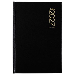 Collins A51 Diary A5 1 Day To A Page 2027 Black