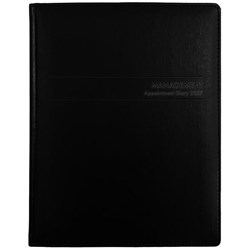 Collins MD1083 Appointment Diary Week To View 2027 Black