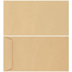 Croxley DLE Pocket Envelopes Peel and Seal Manilla 133277, Box of 500