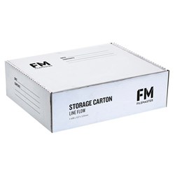 FM Lineflow Archive Storage Box File 423x340x130mm White