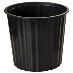 Plastic Rubbish Bin 13L 300mm Black