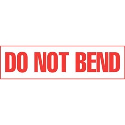 Shipping Label Do Not Bend 30x127mm, Box of 250