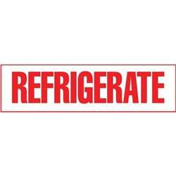 Shipping Label Refrigerate 30x127mm, Box of 250