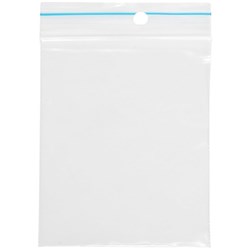 Resealable Plastic Bags 50x60mm 40 Micron Clear, Pack of 100