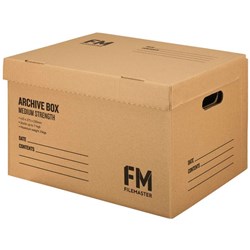 FM Medium Strength Archive Storage Box A3 Kraft