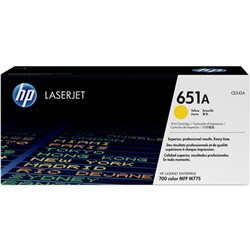 HP 651A Yellow Laser Toner Cartridge CE342A