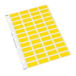 Colourfind Coloured Labels 161902 19mm Yellow, Sheet of 48