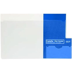 Codafile Outguide Plastic Pocket 180006 Blue End Tab