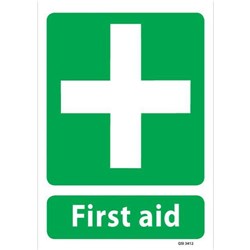 First Aid Safety Sign 240x340mm