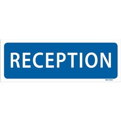 Reception Sign 340x120mm