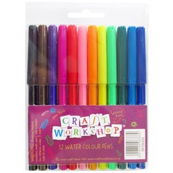 Craft Workshop Felt Tip Markers Assorted Colours, Pack of 12