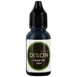 Dixon Self-Inking Stamp Ink Refill 15ml Black