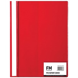 FM Clear Report Cover A4 Red