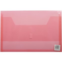 Colby Polywally Document Wallet Foolscap Pink