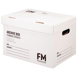 FM Archive Storage Box File 384x284x262mm White