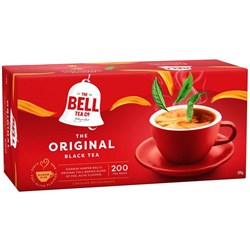 Bell Original Tagless Tea Bags, Box of 200