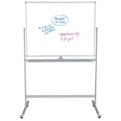 Boyd Visuals Acrylic Pivoting Mobile Whiteboard 1200 x 1200mm