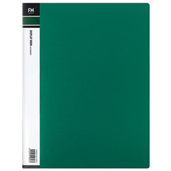 FM A4 Display Book Insert Cover 20 Pocket Green