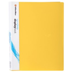 OfficeMax A4 Display Book 40 Pocket Yellow