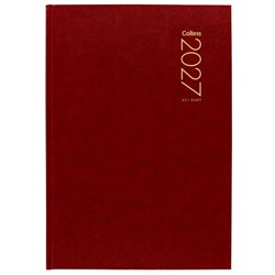 Collins A51 Diary A5 1 Day To A Page 2027 Red