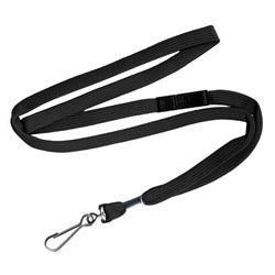 OfficeMax Breakaway ID Lanyard Swivel Hook 10mm Black