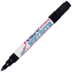 Artline 47 Black Wetrite Permanent Marker Bullet Tip