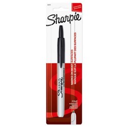 Sharpie Black Retractable Permanent Marker Fine Tip