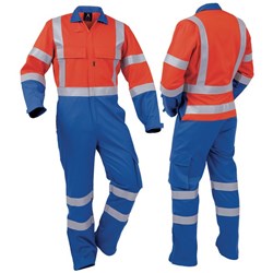 Protex Maxim Day Night Cotton Overall 270gsm Size 10 Navy/Orange