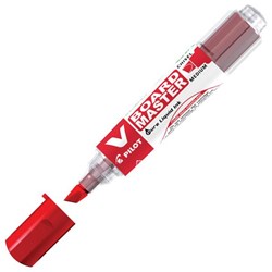 Pilot V Board Master Red Refillable Whiteboard Marker Chisel Tip