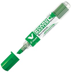 Pilot V Board Master Green Refillable Whiteboard Marker Chisel Tip