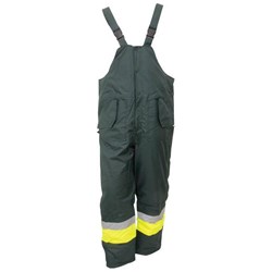 Glacier Hi Vis Freezer Wear Bib Trouser XL Yellow/Green