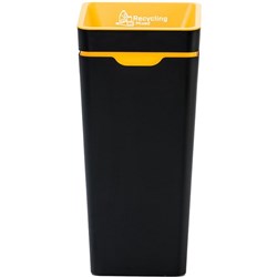 Method 60L Yellow Mixed Recycling Bin With Open Lid