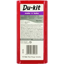 Du-kit Make n Bake Oven Bake Modelling Clay 250g Red