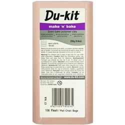 Du-kit Make n Bake Oven Bake Modelling Clay 250g Flesh