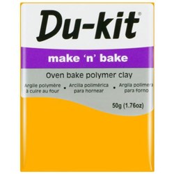 Du-kit Make n Bake Oven Bake Modelling Clay 50g Yellow