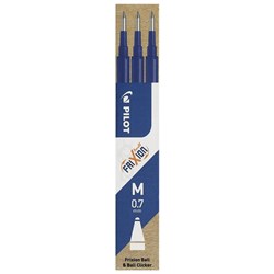 Pilot Frixion Blue Rollerball Pen Refill 0.7mm Fine Tip, Pack of 3
