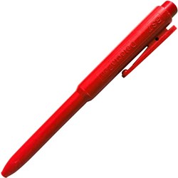 DetectaPen Red Metal Detectable Ballpoint Pen 1.0mm Medium Tip, Box of 10