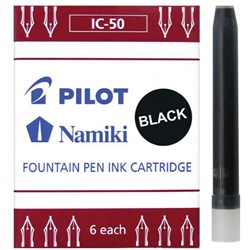 Pilot Fountain Pen Ink Cartridge Refills, Pack of 6