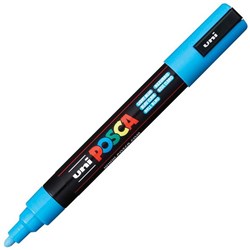 uni POSCA Light Blue Paint Marker Pen Bullet Medium PC5-MLB