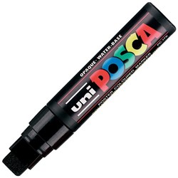 uni POSCA Black Paint Marker Pen Chisel Broad PC17-KBK
