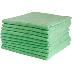 Filta Microfibre Cloth 400 x 400mm Green, Pack of 10
