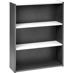 Emerge Bookcase OB215 900x300x1200mm White/Ironstone
