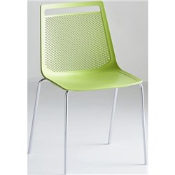Akami Cafe Chair Lime/Chrome